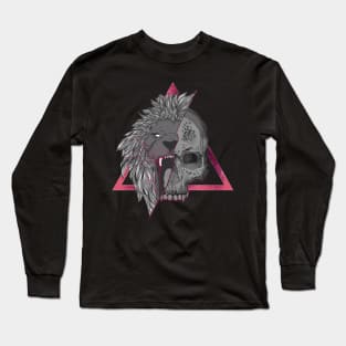 Lion and Skull Long Sleeve T-Shirt